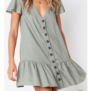 NWT Super cute button down dress